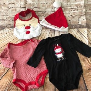 Baby girl My First Christmas onesies +accessories